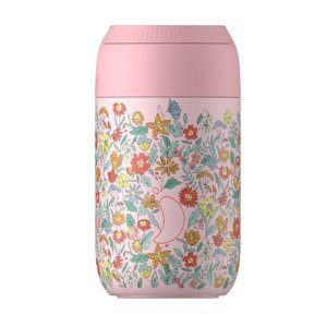 Termohrnček Chilly's Bottles - Summer Sprigs Blush Pink 340ml, edícia Liberty/Series 2