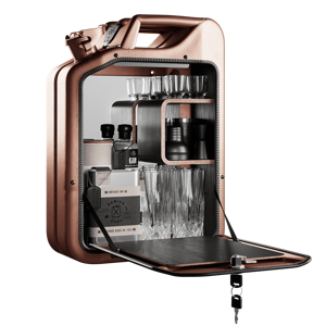 Minibar / kanister - Bar Cabinet, Copper, 6 variantov - Danish Fuel Varianta: Smoked Oak