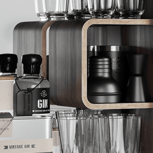Minibar / kanister - Bar Cabinet, Rose, 6 variantov - Danish Fuel Varianta: Walnut