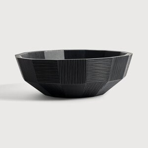 Mahagónová misa Black Striped bowl - Ethnicraft