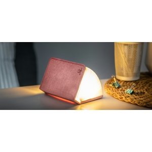 Rozkladacie svetlo "Smart Book" mini, ružová látka - Gingko