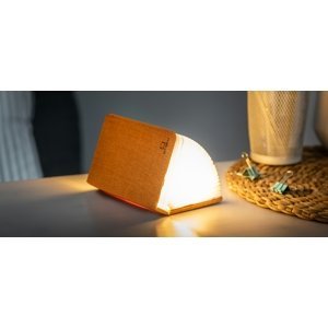 Rozkladacie svetlo "Smart Book" mini, oranžová látka - Gingko