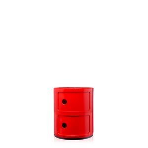 Stolík s úložným priestorom Componibili 4966, 2 úložné diely, viac farieb Farba: červená