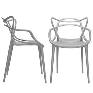 Jedálenská stolička Masters, viac farieb - Kartell Farba: šedá