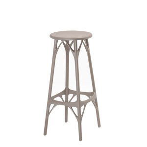 Barová stolička A.I. STOOL LIGHT, v. 75 cm, viac farieb - Kartell Farba: šedá