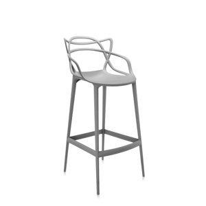 Barová stolička MASTERS, v. 75 cm, viac farieb - Kartell Farba: šedá