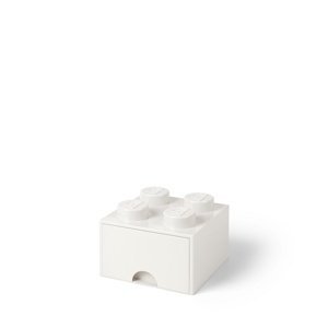 Úložný box 4 so zásuvkou, viac variant - LEGO Farba: bílá