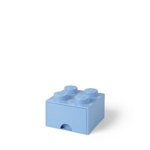 Úložný box 4 so zásuvkou, viac variant - LEGO Farba: světle modrá
