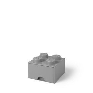 Úložný box 4 so zásuvkou, viac variant - LEGO Farba: šedá