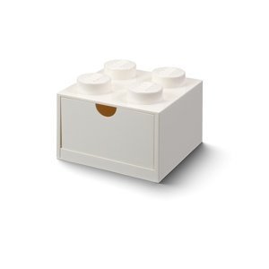 Stolný box 4 so zásuvkou, viac variant - LEGO Farba: bílá