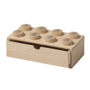 Drevený stolný box 8 so zásuvkou, viac variant - LEGO Farba: dub - ošetřený mýdlem