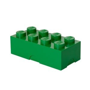 Box na desiatu 10 x 20 x 7,5 cm, viac variant - LEGO Farba: tmavě zelená