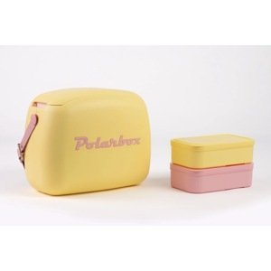 Chladiaci box POP Summer style, 6 l, žltá/ružová - Polarbox