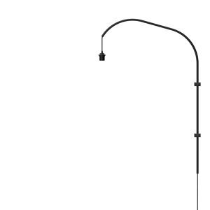 Stojan pre lampu na stenu Willow wall hanger single black H 123 cm - UMAGE