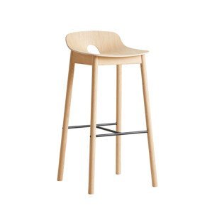Barová stolička "Mono", 75 cm, 2 varianty - Woud Varianta: dub, svetlý lak