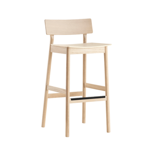 Barová stolička "Pause 2.0", 75 cm, 2 varianty - Woud Varianta: dub, svetlý lak
