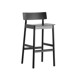 Barová stolička "Pause 2.0", 65 cm, 2 varianty - Woud Varianta: jaseň, čierna farba