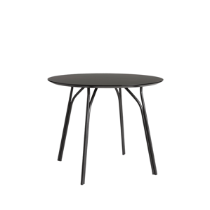 Jedálenský stôl "Tree", 90 cm, 3 varianty - Woud Varianta: čierna, čierne nohy
