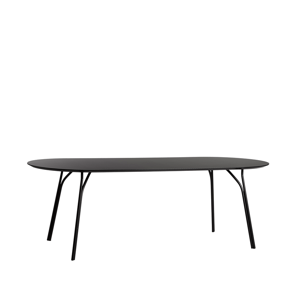 Jedálenský stôl "Tree", 220 cm, 3 varianty - Woud Varianta: čierna, čierne nohy