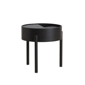 Odkládací stolek "Arc", 2 varianty - Woud Varianta: jaseň, čierna farba