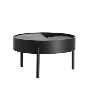 Konferenční stolek "Arc", 2 varianty - Woud Varianta: jaseň, čierna farba