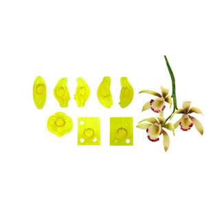 Vykrajovačky 8 ks – malá orchidea Cymbidium - JEM