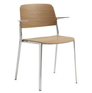 MAXDESIGN - Drevená stolička s operadlami APPIA 5120