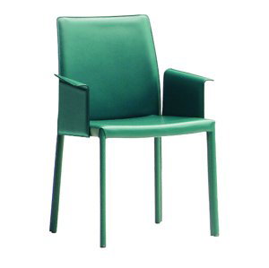 MIDJ - Celokožená stolička NUVOLA s operadlami