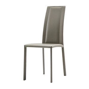 MIDJ - Celokožená stolička SILVY, vyššia opierka