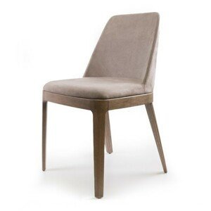 BONTEMPI - Jedálenská stolička Margot s drevenou podnožou