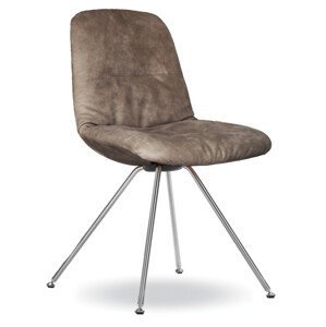 TONON - Čalúnená stolička STEP SOFT s kovovou podnožou