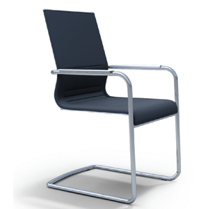 ICF - Stohovateľná stolička STICK ATK Cantilever s vysokým operadlom