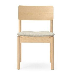 BILLIANI - Drevená stolička s čalúneným sedadlom GREEN 002