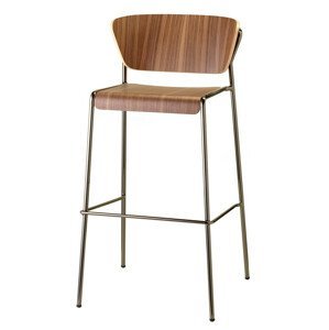 SCAB - Barová stolička LISA WOOD, vysoká