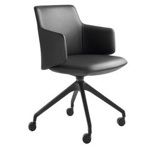 LD SEATING - Dizajnová stolička MELODY MEETING 360-D s drevenou podnožou