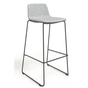 NARBUTAS - Barová stolička TWIST&SIT s lamelovou podnožou