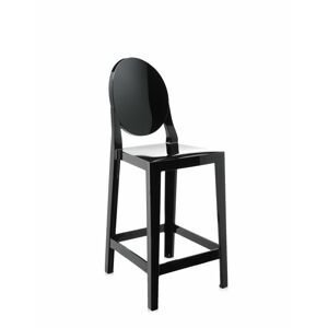 Kartell - Barová stolička One More nízka, čierna