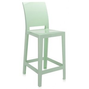 Kartell - Barová stolička One More Please nízka, zelená