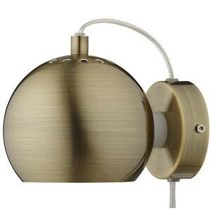 FRANDSEN - Nástenná lampa Ball,, matná mosadz