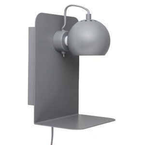 FRANDSEN - Nástenná lampa Ball s USB, matná svetlosivá