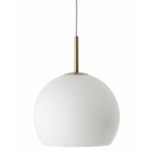 FRANDSEN - Závesná lampa Ball Glass, 18 cm, matná biela