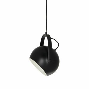 FRANDSEN - Závesná lampa Ball s úchytkou, 19 cm, matná čierna