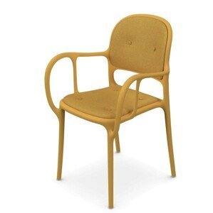 MAGIS - Čalúnená stolička MILA - žltá
