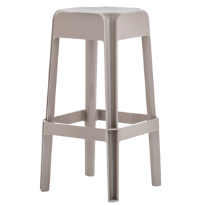 PEDRALI - Vysoká barová stolička RUBIK 580 DS - svetlohnedá