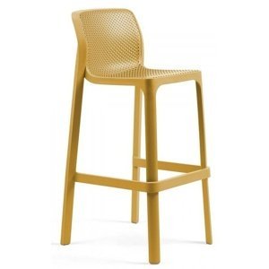 NARDI GARDEN - Barová stolička NET horčicovo žltá
