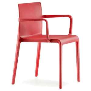 PEDRALI - Stolička VOLT 675 DS s podrúčkami - červená