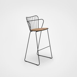Houe Denmark - Barová stolička PAON, čierna