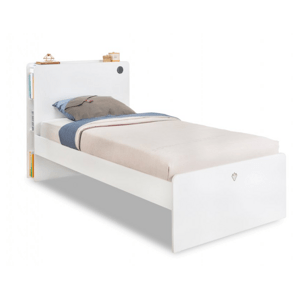 ČILEK - Študentská posteľ WHITE 100x200 cm vrátane matraca