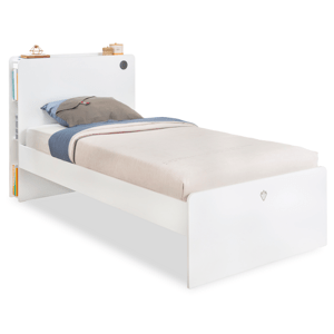 ČILEK - Študentská posteľ WHITE 120x200 cm vrátane matraca