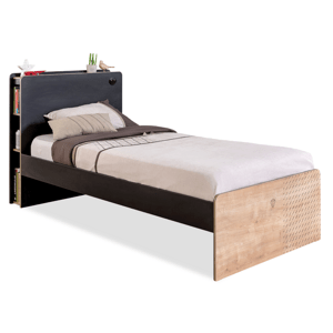 ČILEK - Študentská posteľ BLACK vrátane matraca 100x200 cm